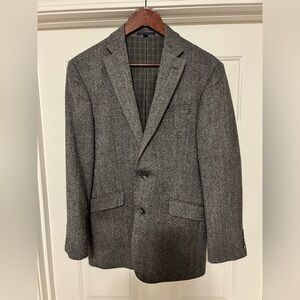 Jos. A. Bank Charcoal Herringbone Men's Blazer